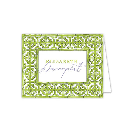 Place Cards - Green Chippendale