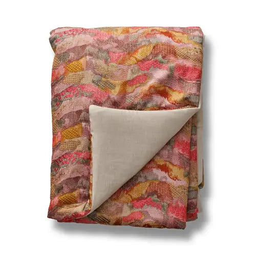 Padded Bed Throw - Positano/Sunset