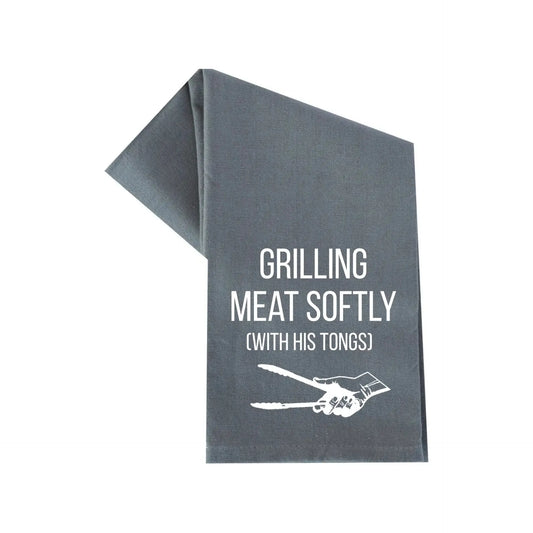 Tea Towel - Grilling Meat Softly