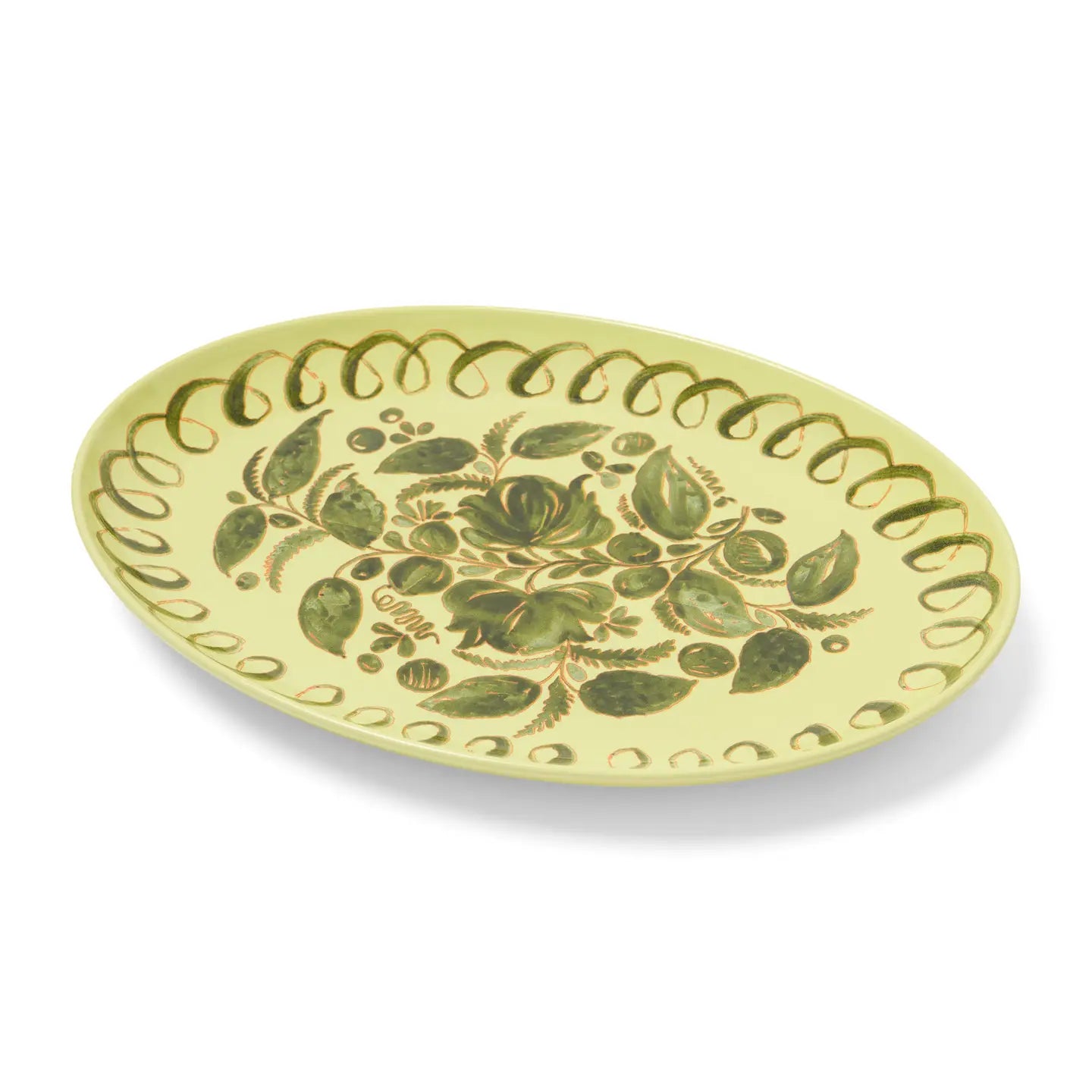 Amalfi Oval Tray - Lime