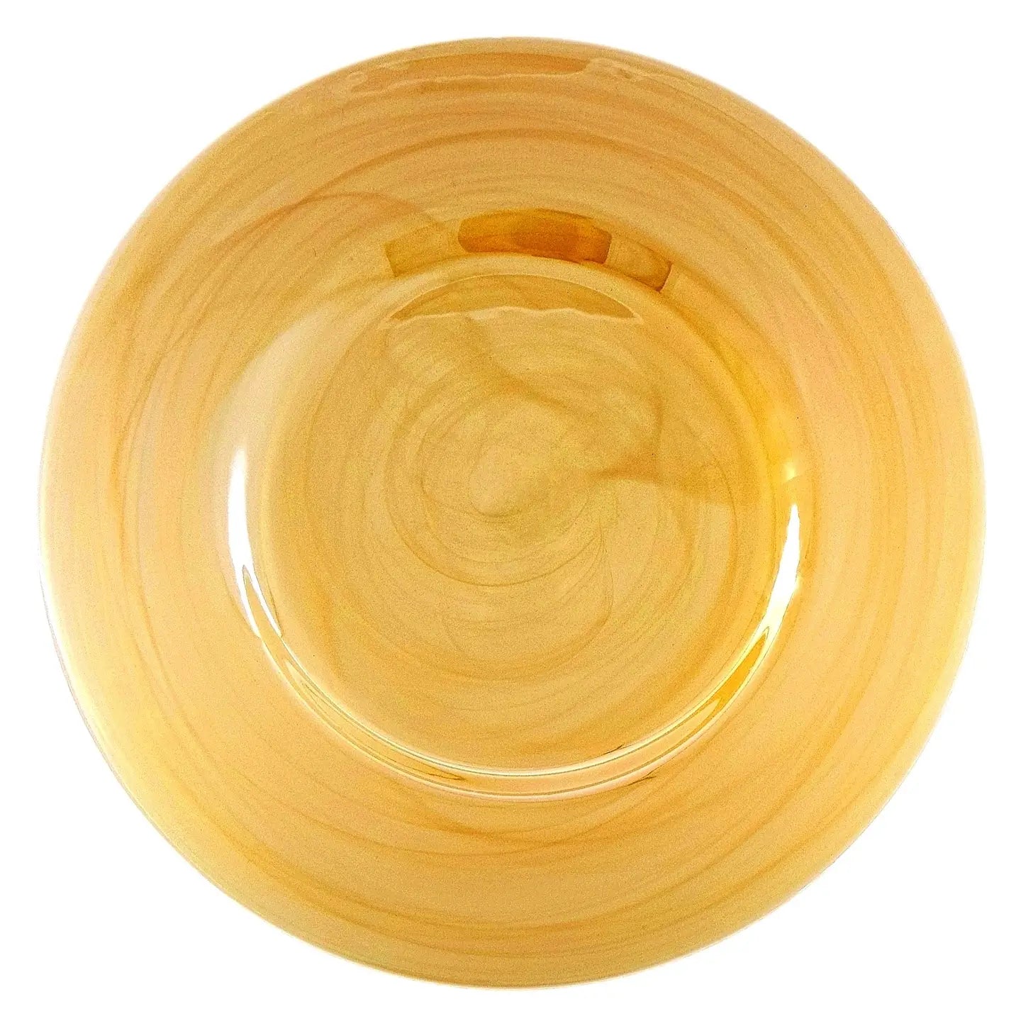 Glass Iridescent Charger - Gold