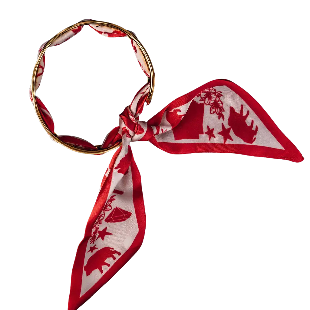 Arkansas Scarf Cuff Bracelet
