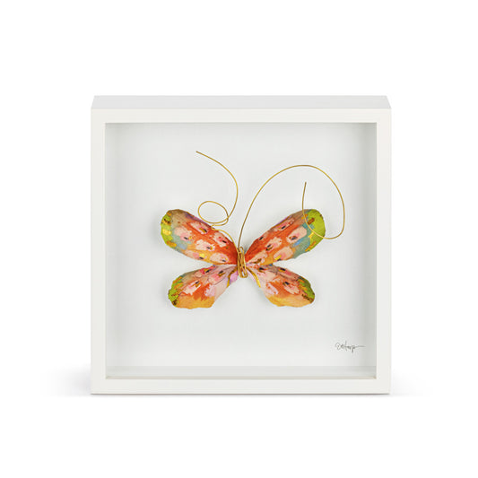 Butterfly Shadow Box - Orange