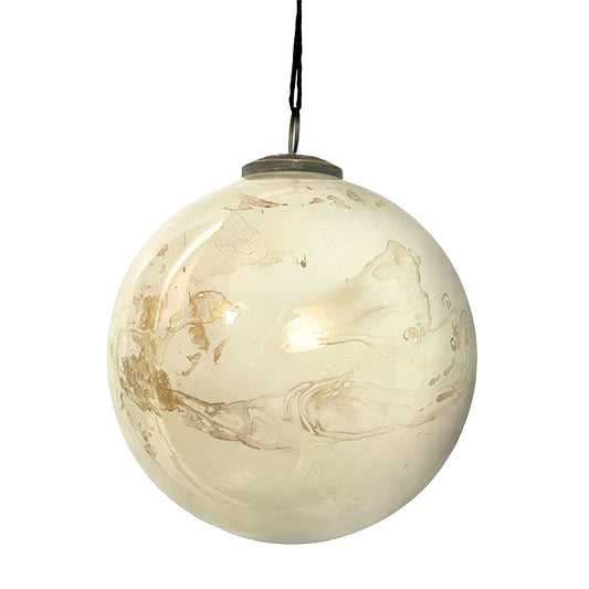 Gold Marble Ornament - 4"