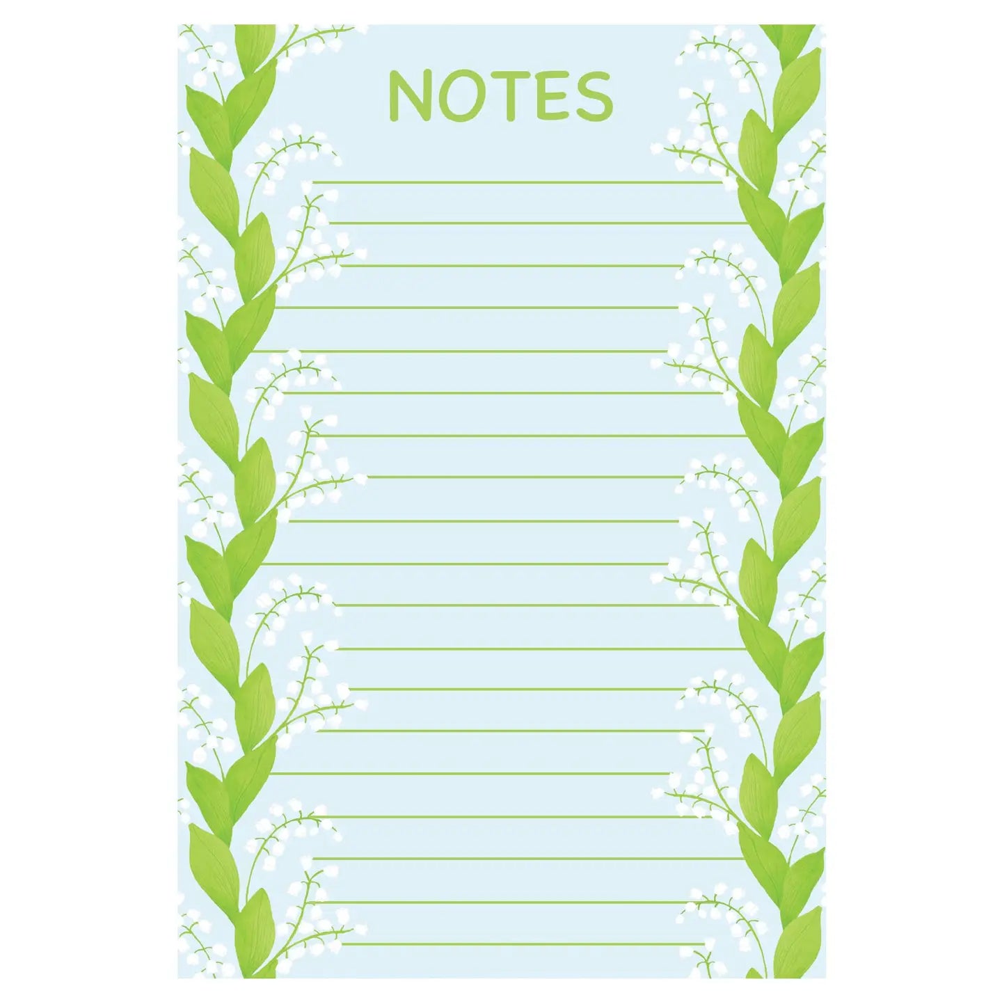 Lily of the Valley Notepad - Short