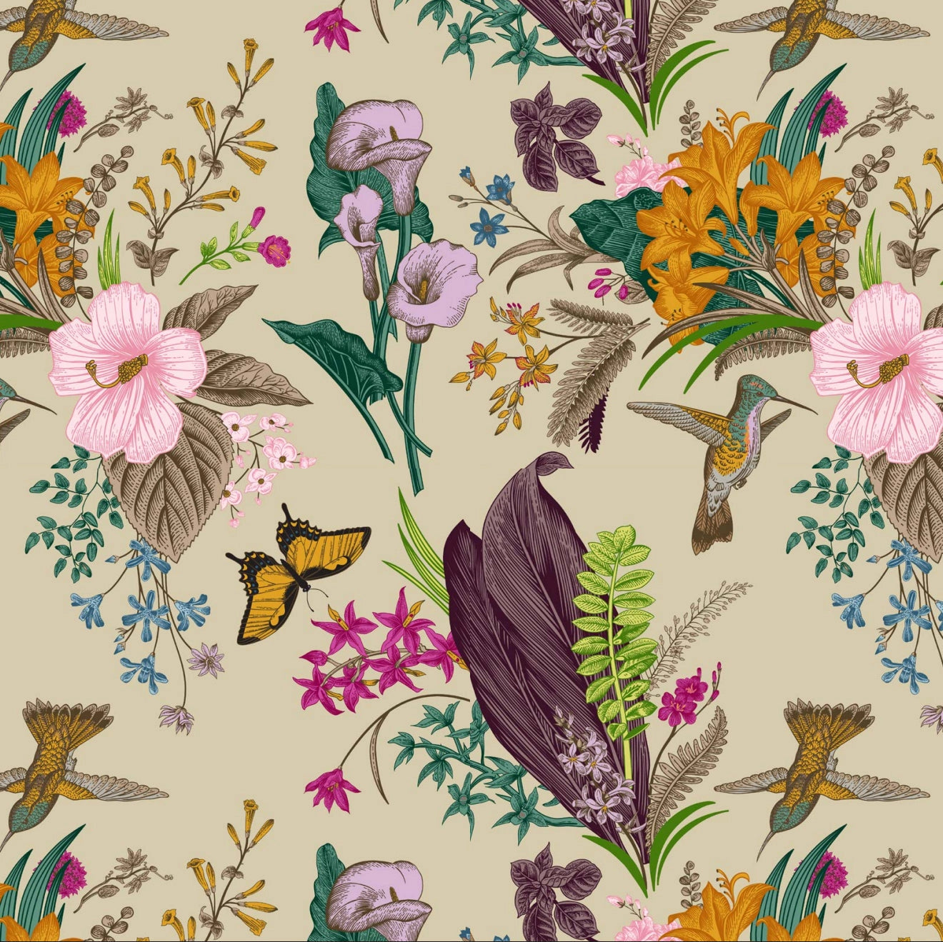 Cocktail Napkin - Floral Garden