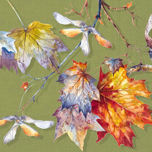 Luncheon Napkin - Colorful Leaves