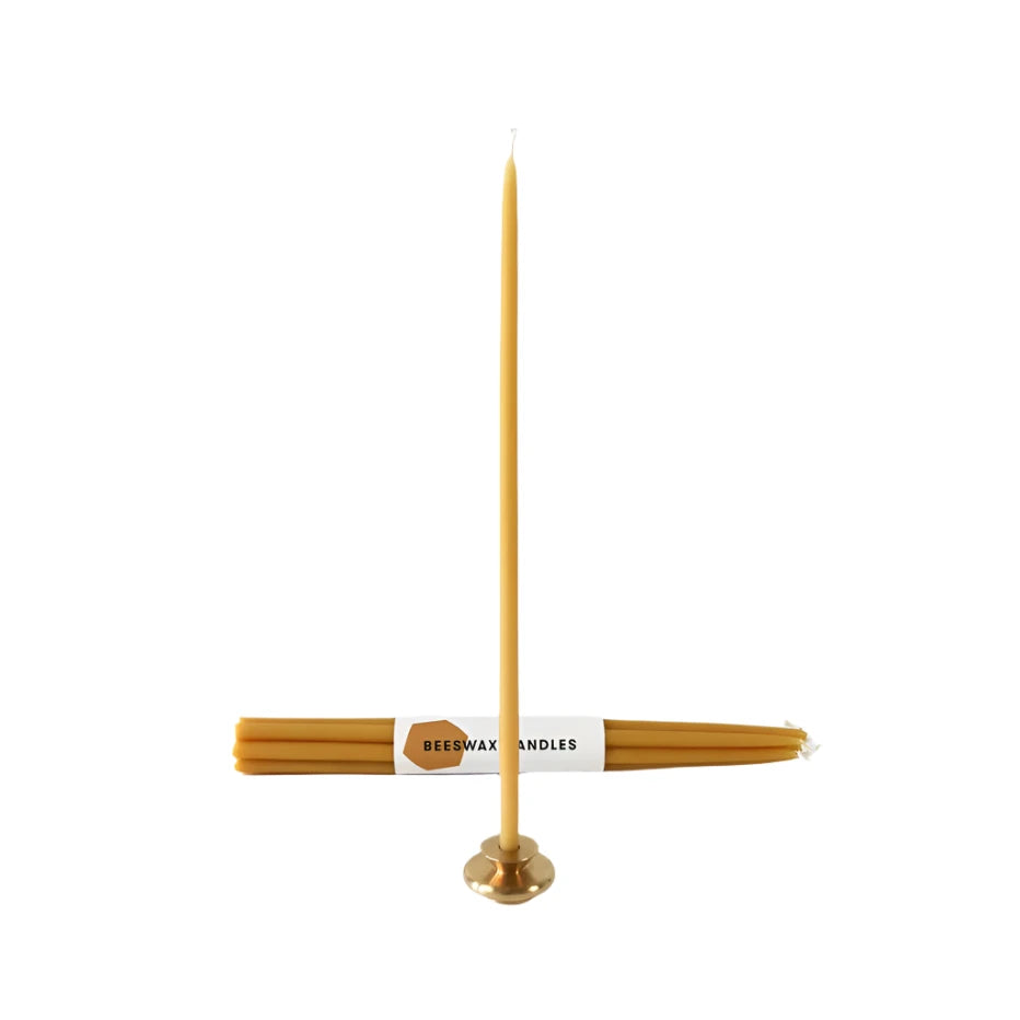 Thin Taper Candle S/7 - Gold