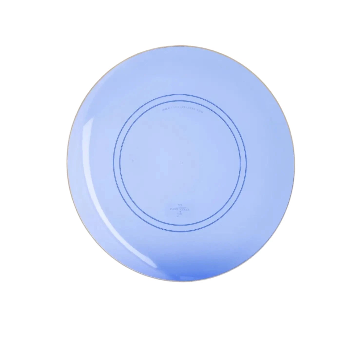 Plastic Plate (Small) - Transparent Bartenura Blue