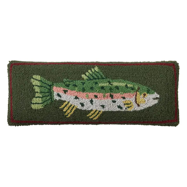 Trout Fish Hook Pillow