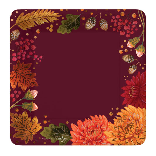 Paper Plate (Small) - Gold Foiled Harvest