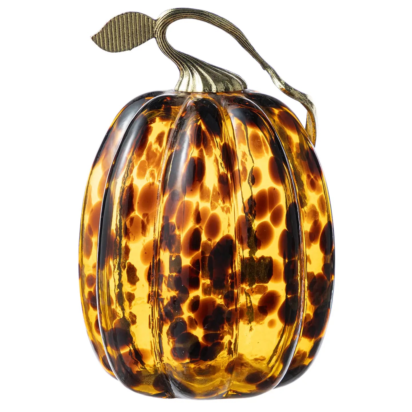 Tortoise Glass Pumpkin - Tall