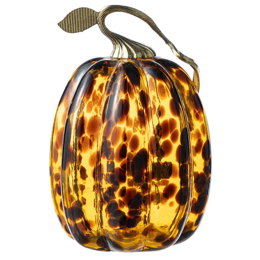 Tortoise Glass Pumpkin - Tall
