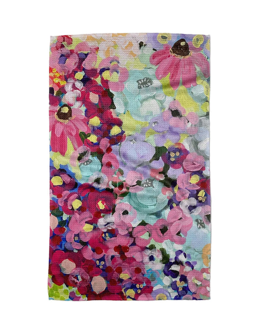 Tea Towel - Pink Fields of Joy