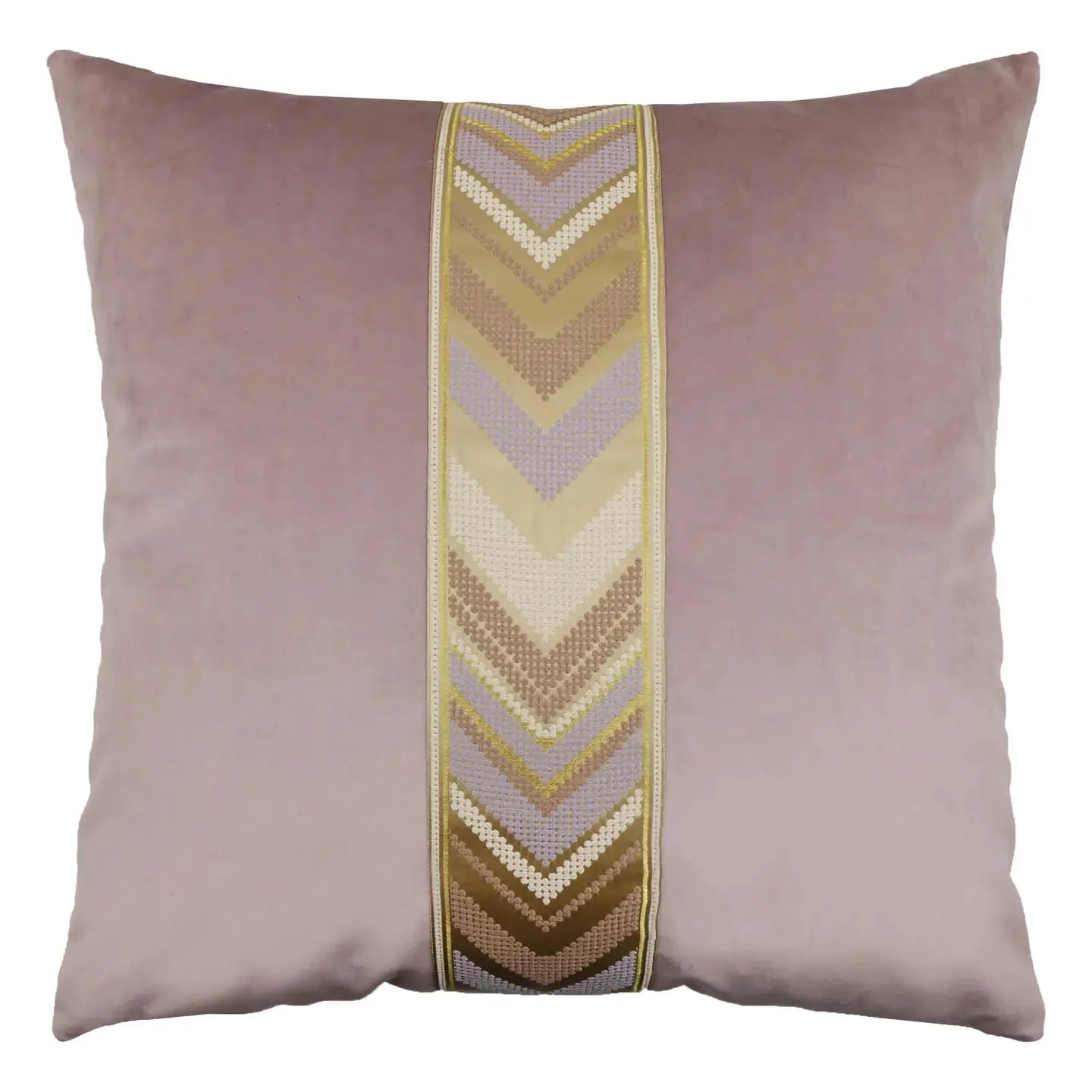 Brass/Orchid Pillow - 22x22