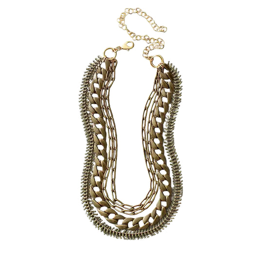 Multi Strand Chain Necklace