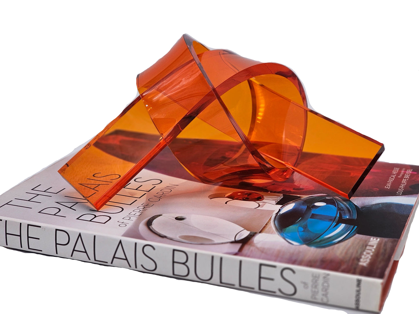 Large Acrylic Knot - Transluscent Orange