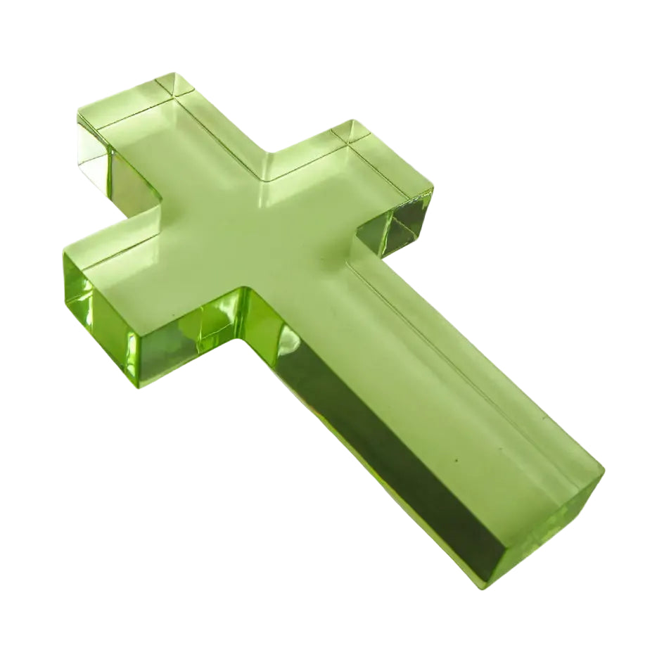 Acrylic Cross - Large/Green