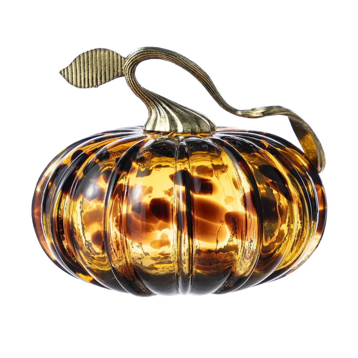 Tortoise Glass Pumpkin - Short