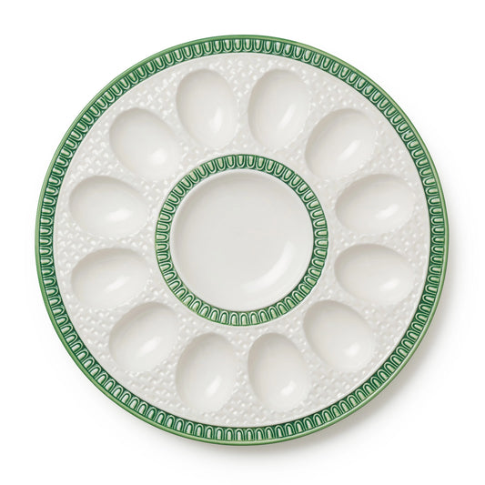 Rattan Embossed Egg Plate