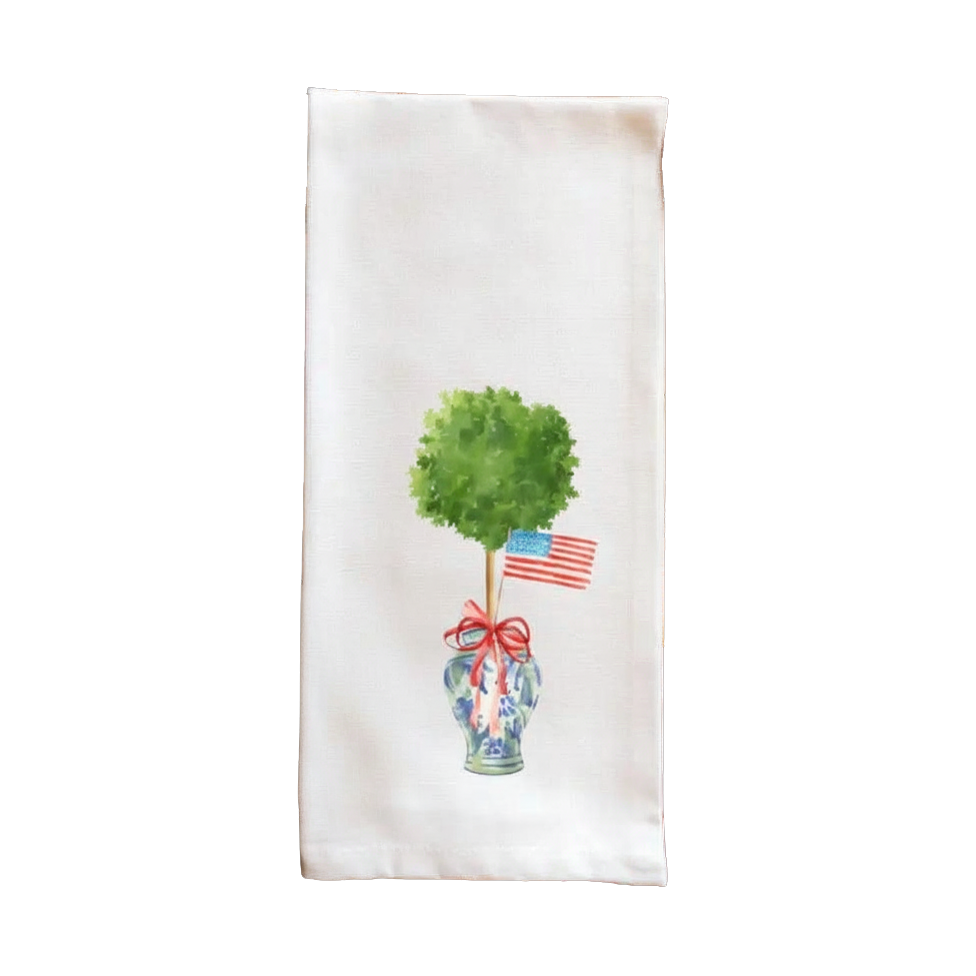 Tea Towel - Patriotic Topiary