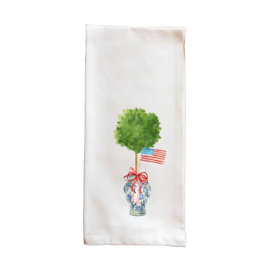 Tea Towel - Patriotic Topiary