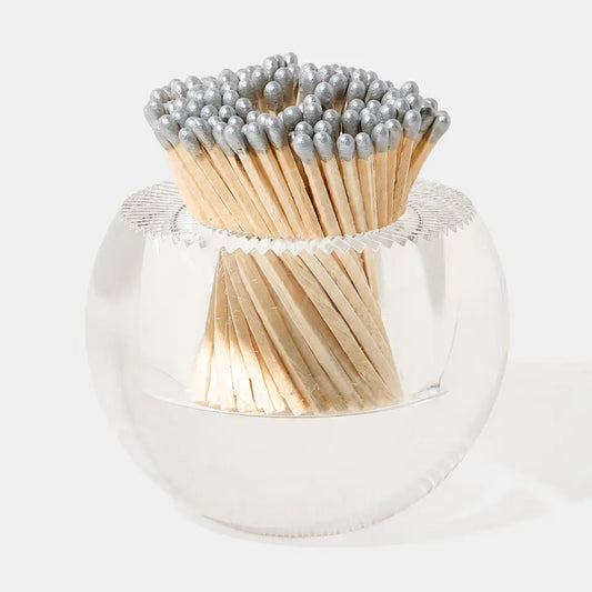 Acrylic Match Stiker - Round/Silver Matches