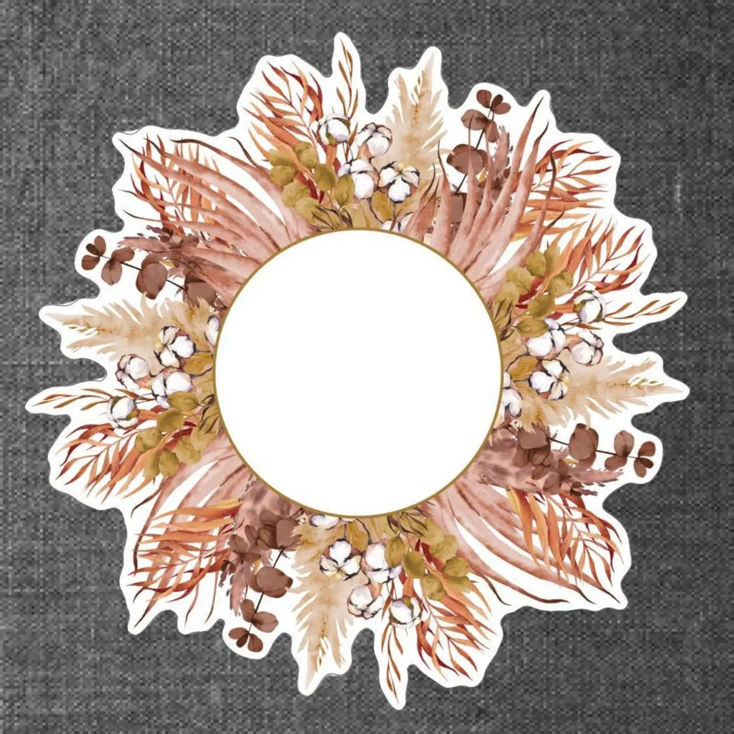 Paper Placemat - Autumn Wreath