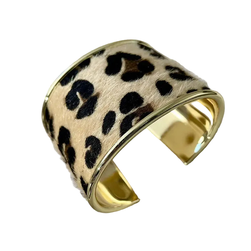 Light Leopard Cuff Bracelet
