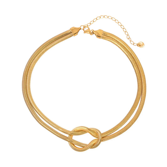 Chain Link Knot Necklace