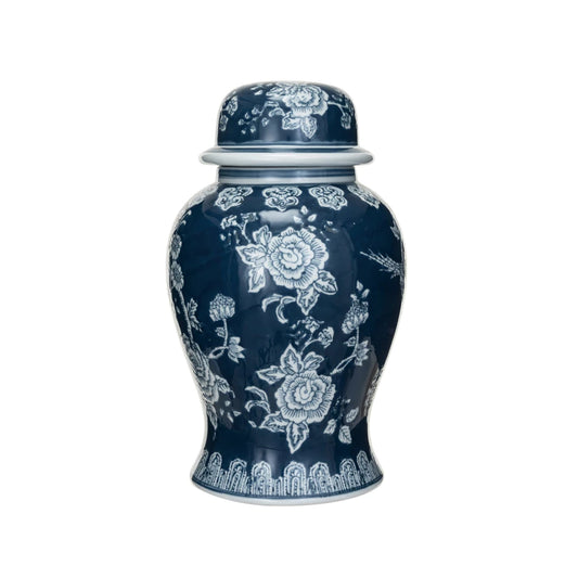 Hand-Painted Ginger Jar