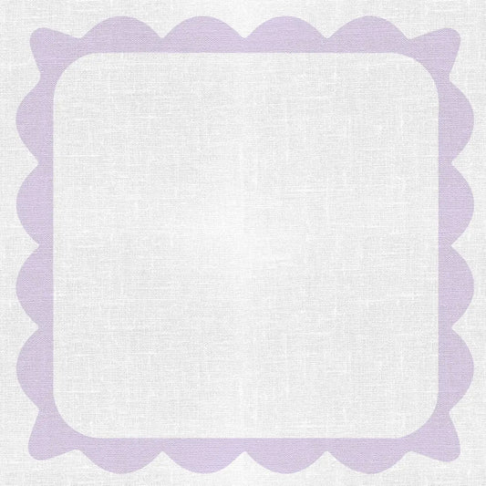 Paper Placemat - Lilac Scalloped/Square