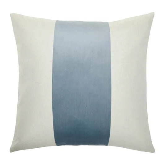 Blue Banded Pillow - 24x24