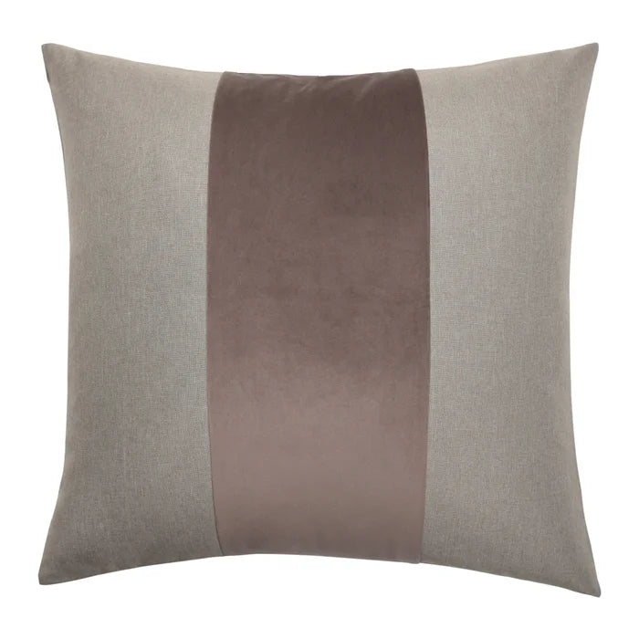 Mauve Banded Pillow - 24x24