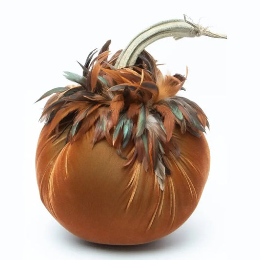 Velvet Pumpkin/Feathers - Spice/10"