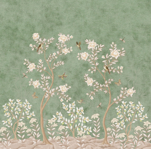 Cocktail Napkin - Sage Forest