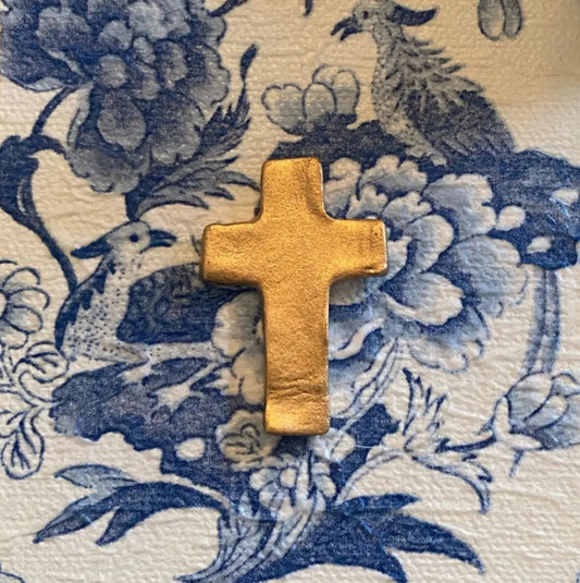 Chinoiserie Gold Cross Art