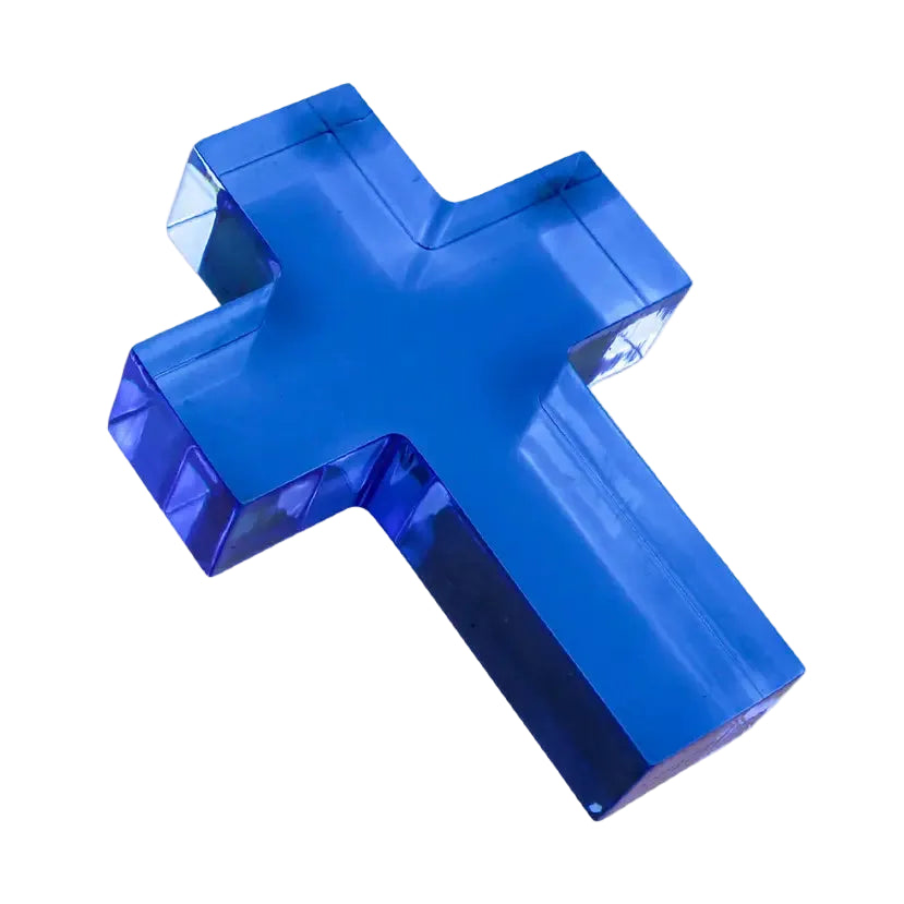 Acrylic Cross - Small/Blue