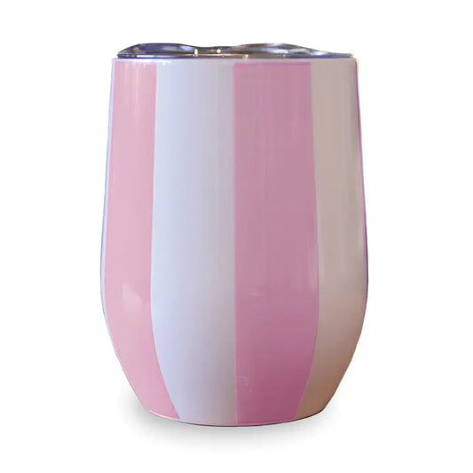 Short Tumbler - Pink & White