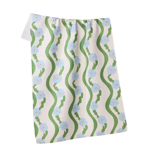 Tea Towel - Wavy Flowers