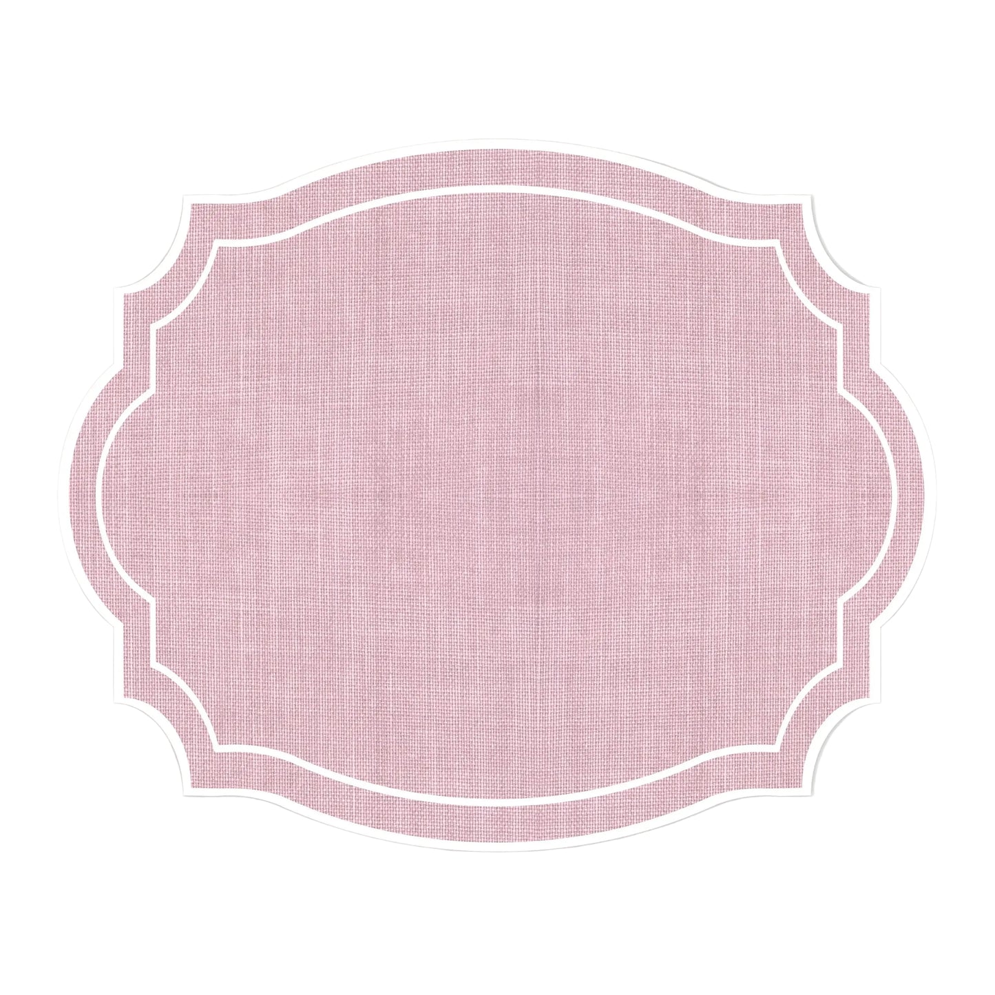 Paper Placemat - Pink Burlap