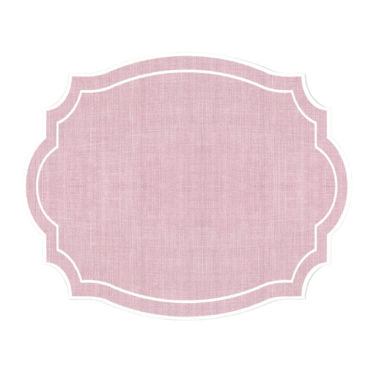 Paper Placemat - Pink Burlap