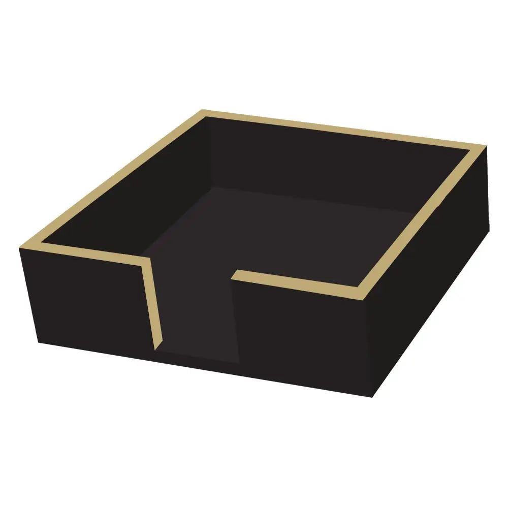 Cocktail Napkin Holder - Black Lacquer
