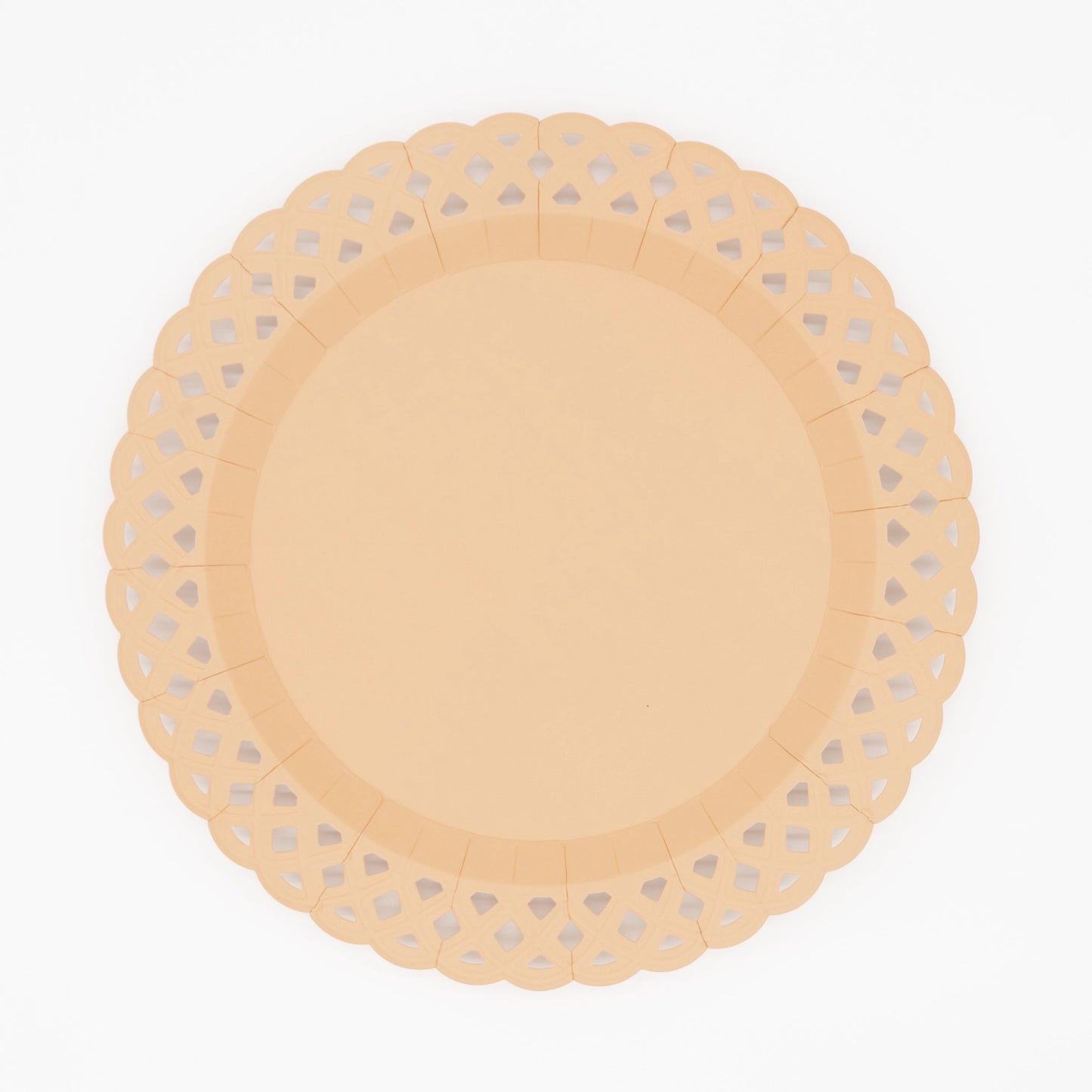 Paper Plate (Large) - Nude Basketweave