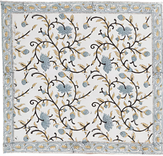 Cloth Napkin S/4 - Silver Floral