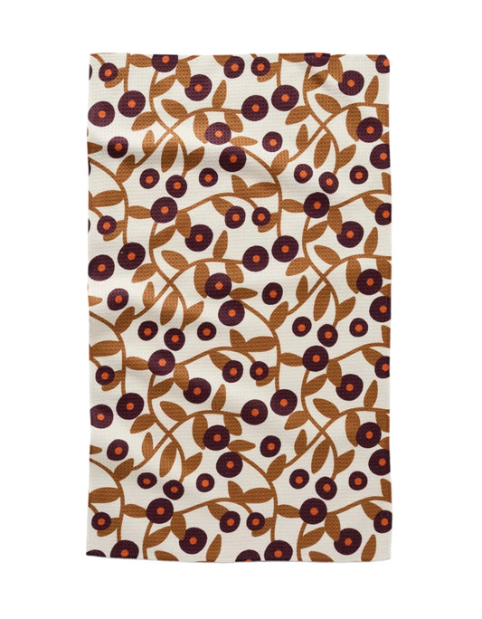 Tea Towel - Swirling Vines