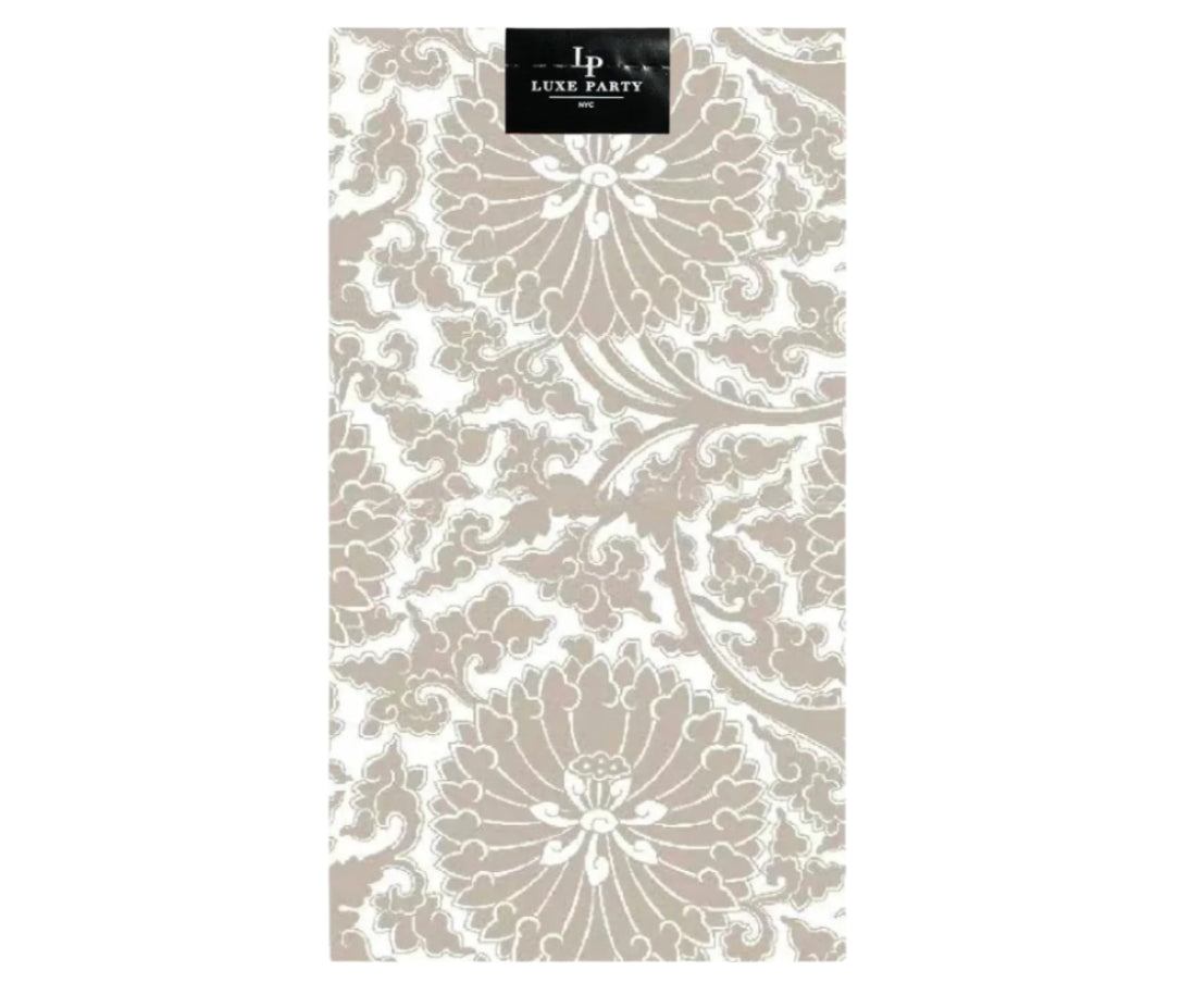 Guest Napkin - Linen Toile