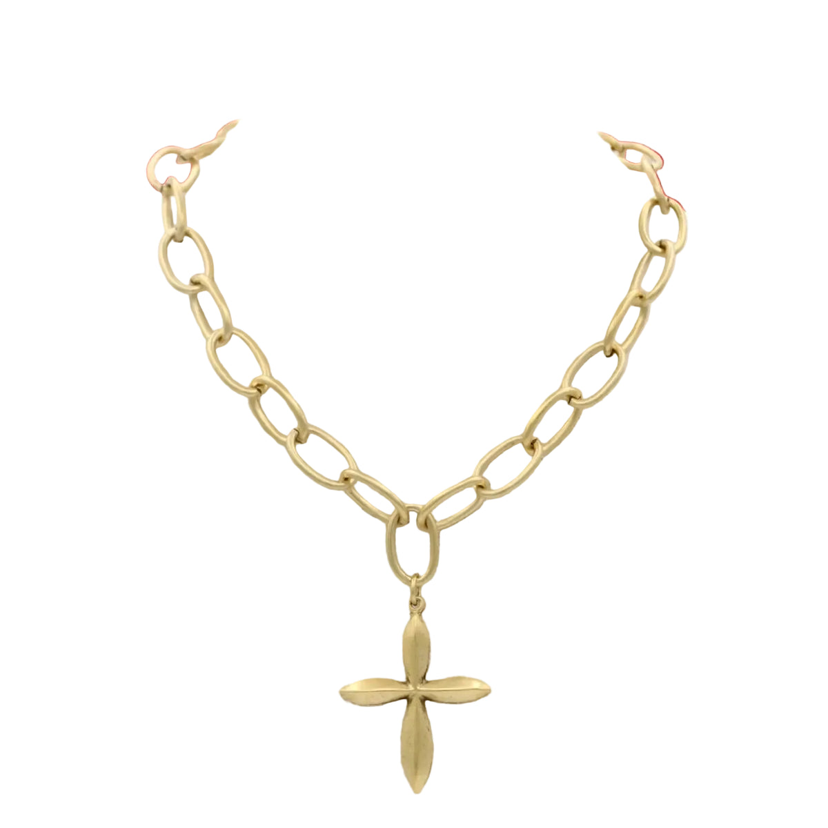 Gold Cross Chain Necklace