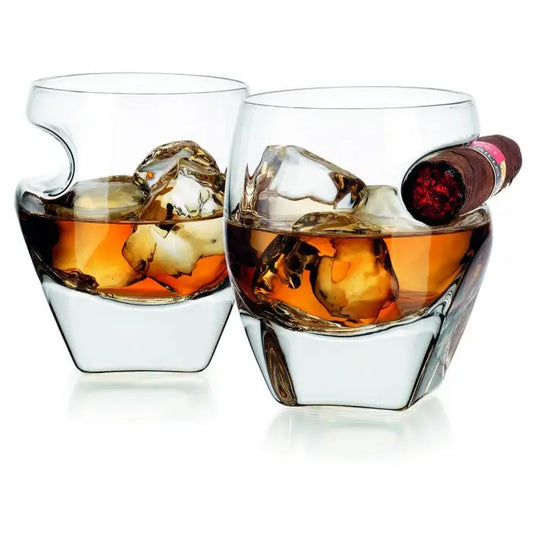 Beveled Cigar Glass - S/2