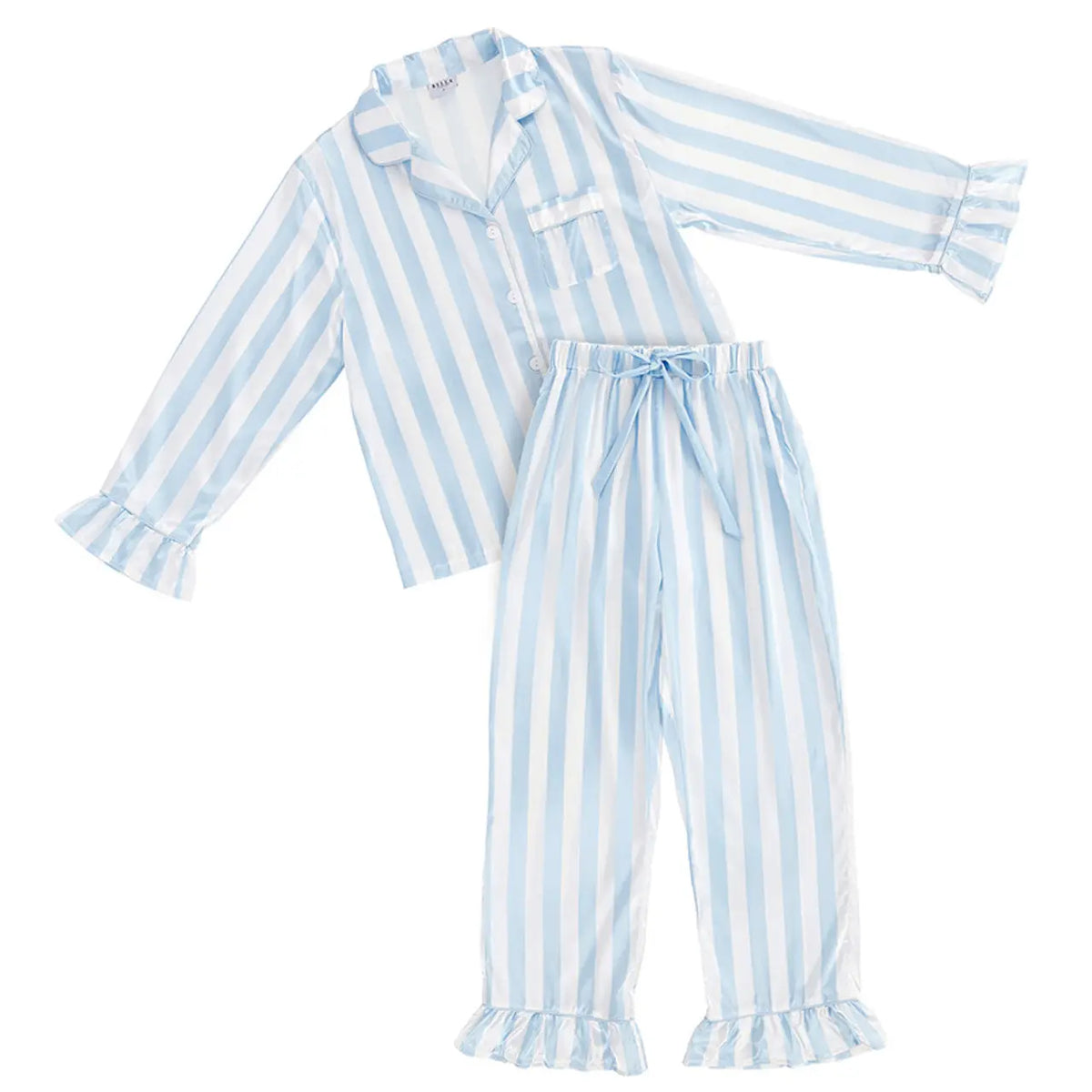 Pajama Set - Striped Blue